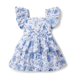 Janie and Jack Floral Tiered Dress